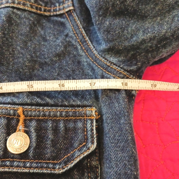 Polo Jean Co Ralph Lauren 100%Cotton Authentic Vintage Jacket Size Small - Picture 10 of 11